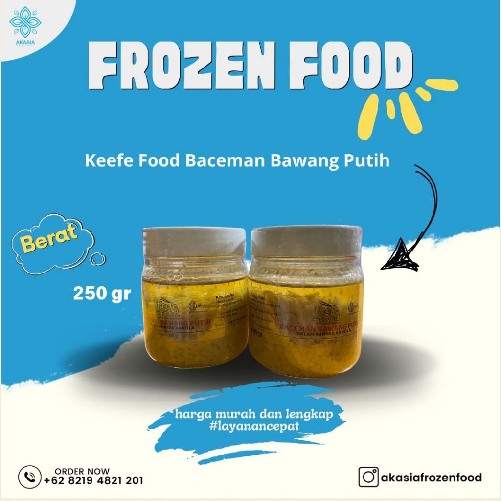 

Keefe Food Baceman bawang putih 250gr