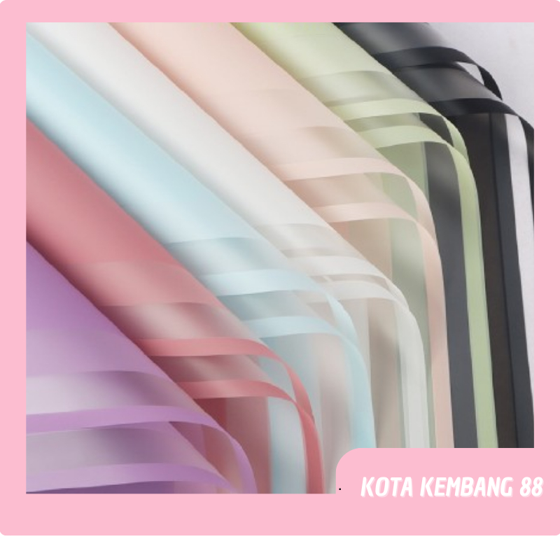 

Kertas Buket Bunga Double Frame Color Flower Wrapping Paper Celophane KB122