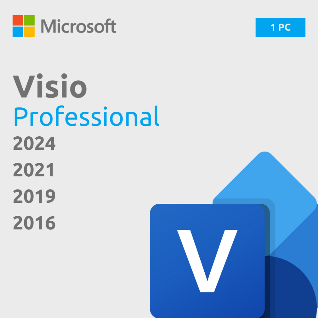 Visio 2024 | 2021 | 2019 | 2016 License Lisensi Key Lifetime - ORIGINAL