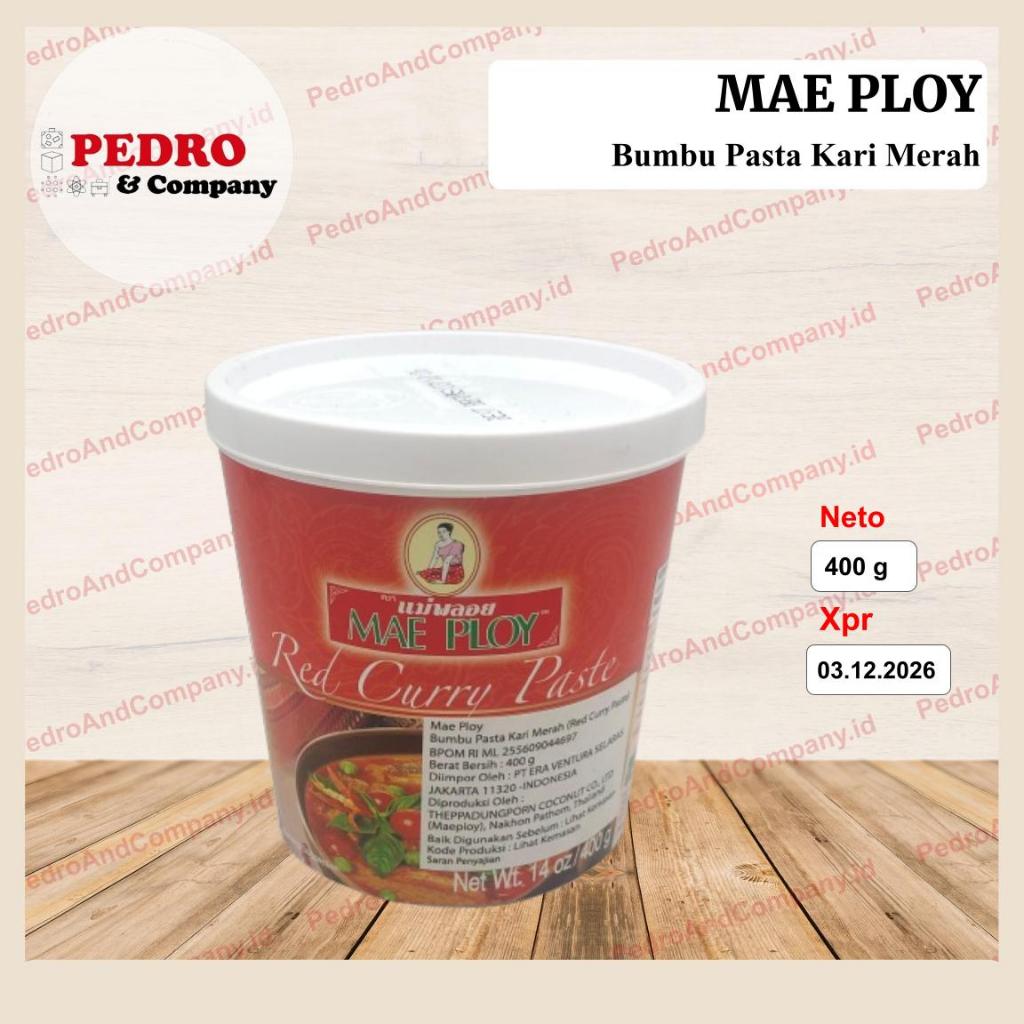 

Mae Ploy Red Curry Paste 400 gram bumbu masak kari merah thailand