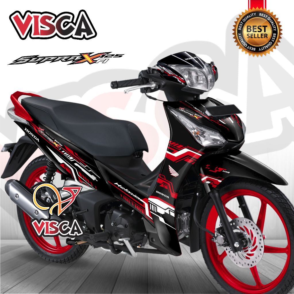 Decal Supra X 125 HELM IN Modif Keren Stiker Supra X 125 Fi Full Body Stiker Supra X HELM IN Full Bo