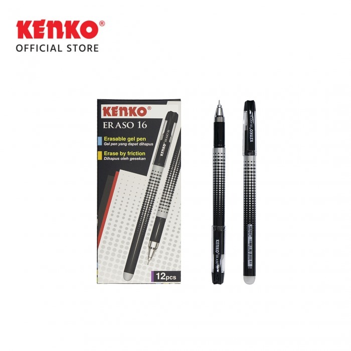 

KENKO GELPEN ERASO 16 BLACK - 1 LUSIN