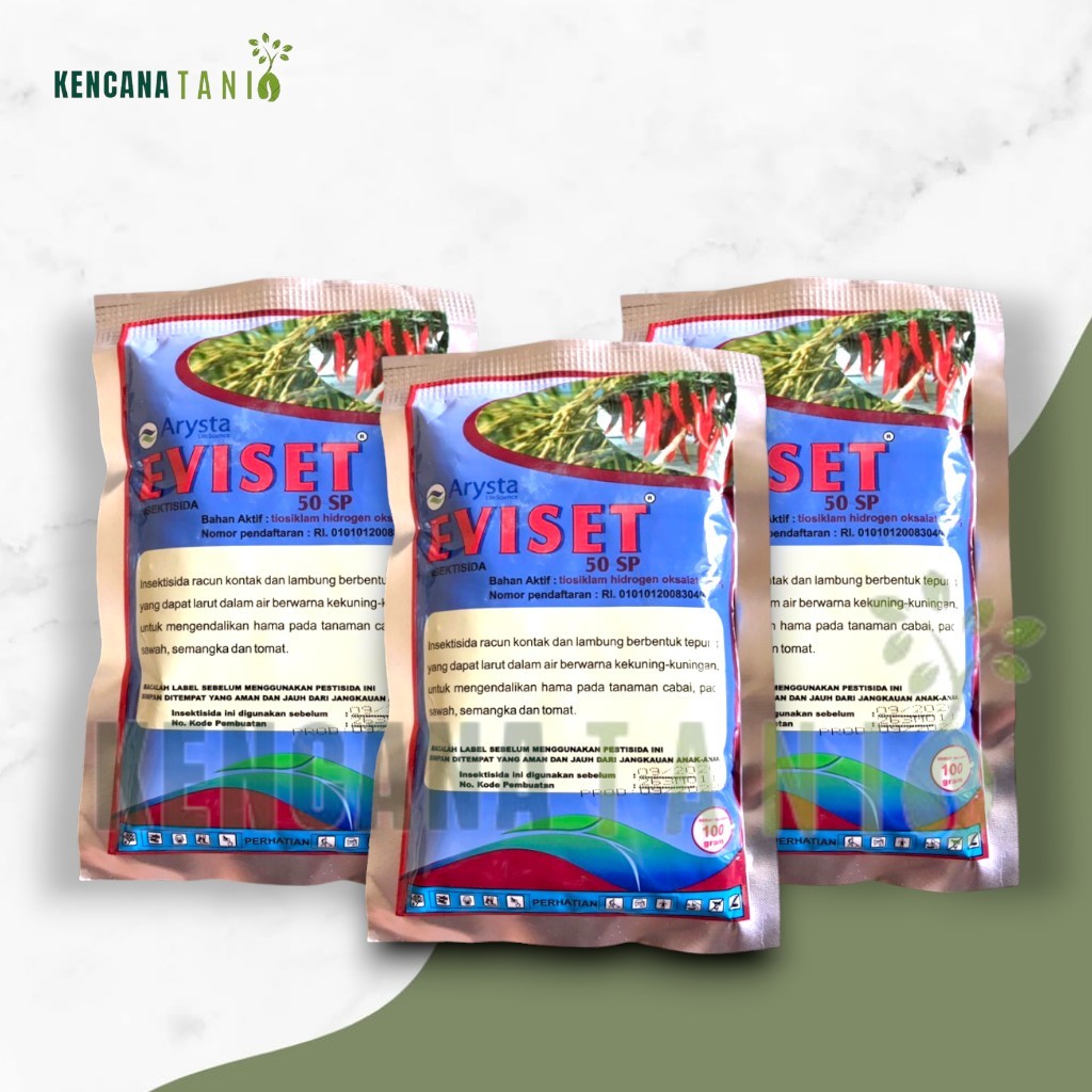 Insektisida Eviset 50 Sp 100 Gram Pembasmi Hama Tanaman Cabai Tomat