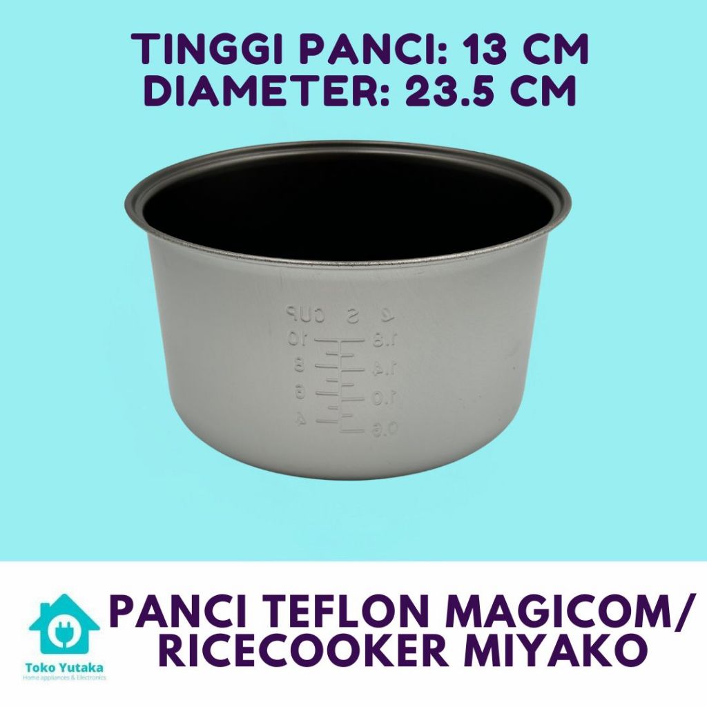 Panci Teflon Ricecooker / Magicom Miyako