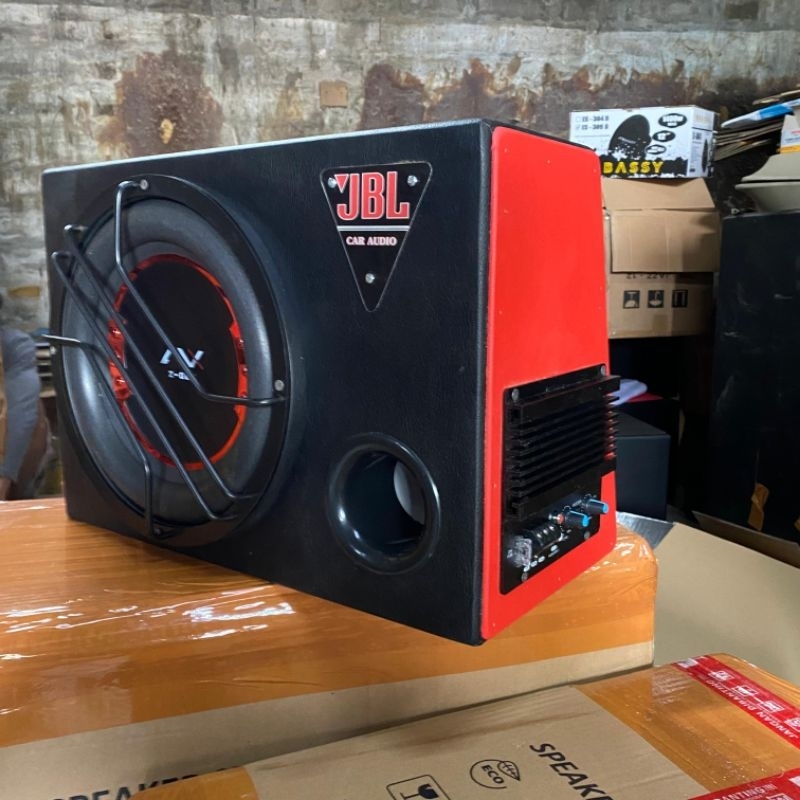 Speaker BASS BOX 12inch (ACTIVE) AVX Z GEN 12 Doble Coil Max 600Watt (mobil). 12volt Universal