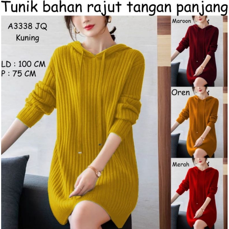 Tunik Rajut Lengan Panjang