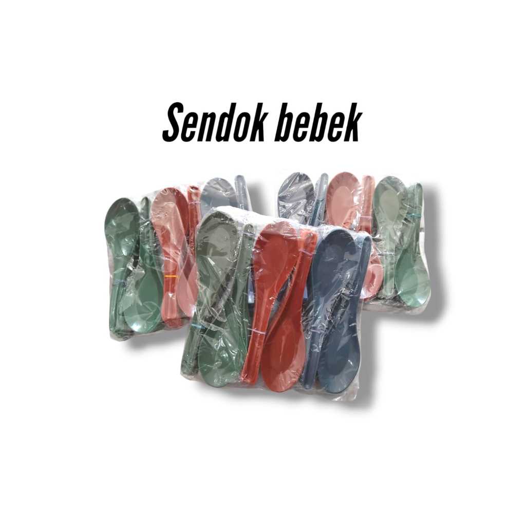 sendok bebek bening dan sendok bebek warna/sendok bebek bening