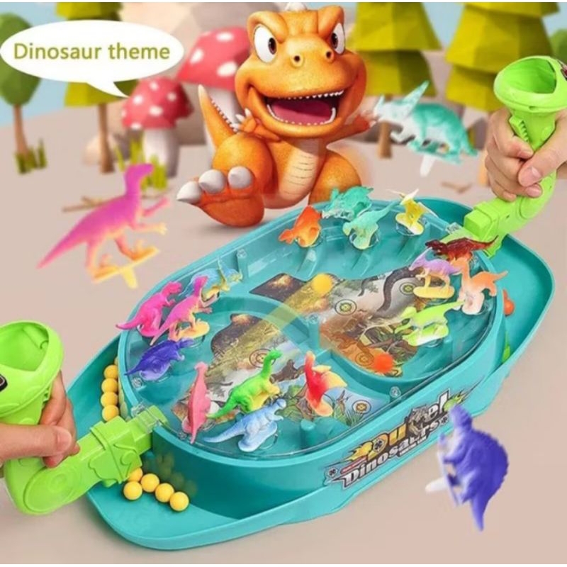 MAINAN ANAK DINO BATTLE DINOSAURUS DUEL SHOOTING GAME