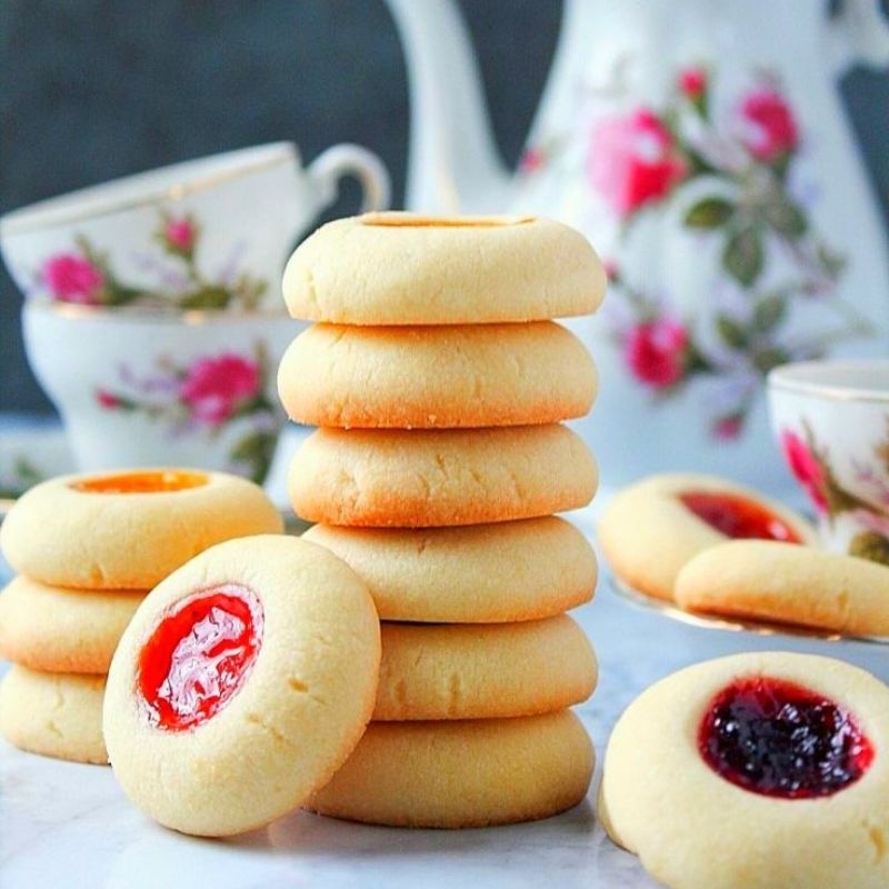

THUMBPRINT TOPLES KCS 250 gr KUE KERING BISA COD