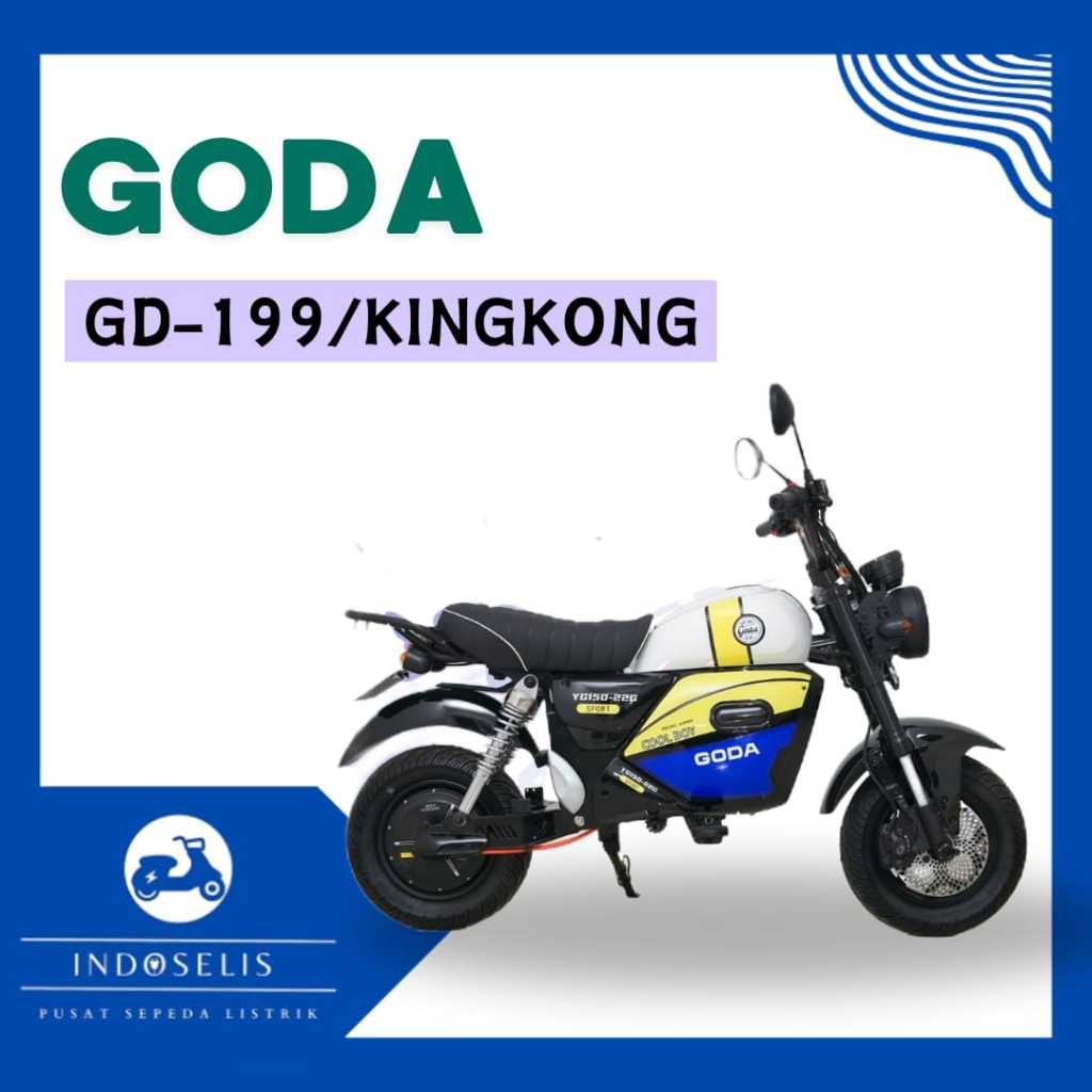Sepeda Motor Listrik Goda GD Mecha 199 Kingkong 1500 watt | Garansi Resmi
