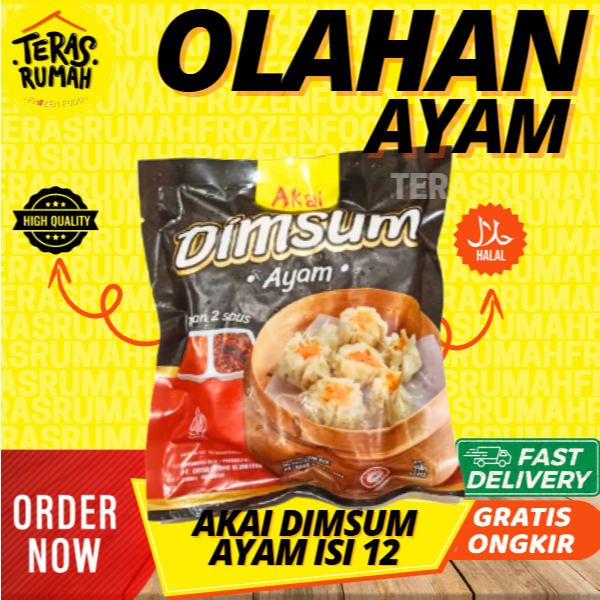 

AKAI - DIMSUM SIOMAY AYAM ISI 12 SUDAH INCLUDE LENGKAP DENGAN SAOS 2MACAM