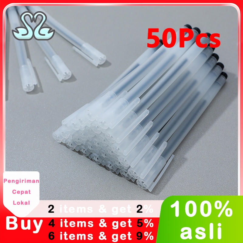 

50 pcs pena ujian hitam pena netral, pena kantor pena tanda tangan pena bisnis