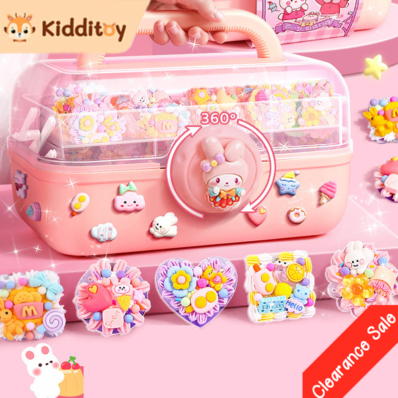 

Donesubego - Kidditoy DIY 1004 Pcs Gantungan Kunci Deco Cream Murah Dengan Stiker & Box Ungu