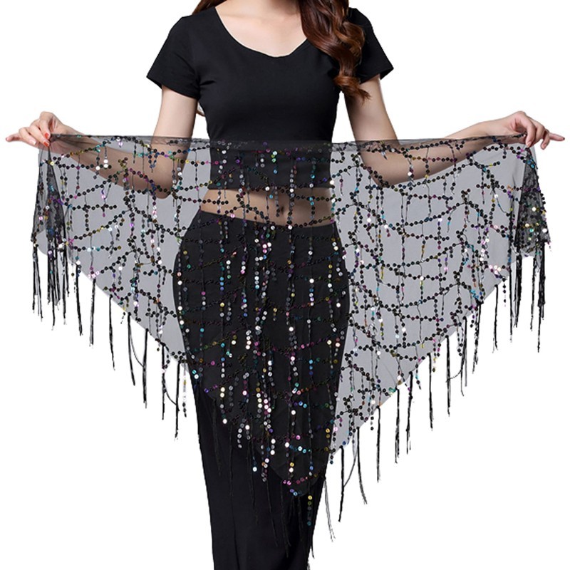 Selendang Belly Dance / Belly Dance Belt / Aksesoris Belly Dance Belt / Hip Scarf Selendang Rumbai