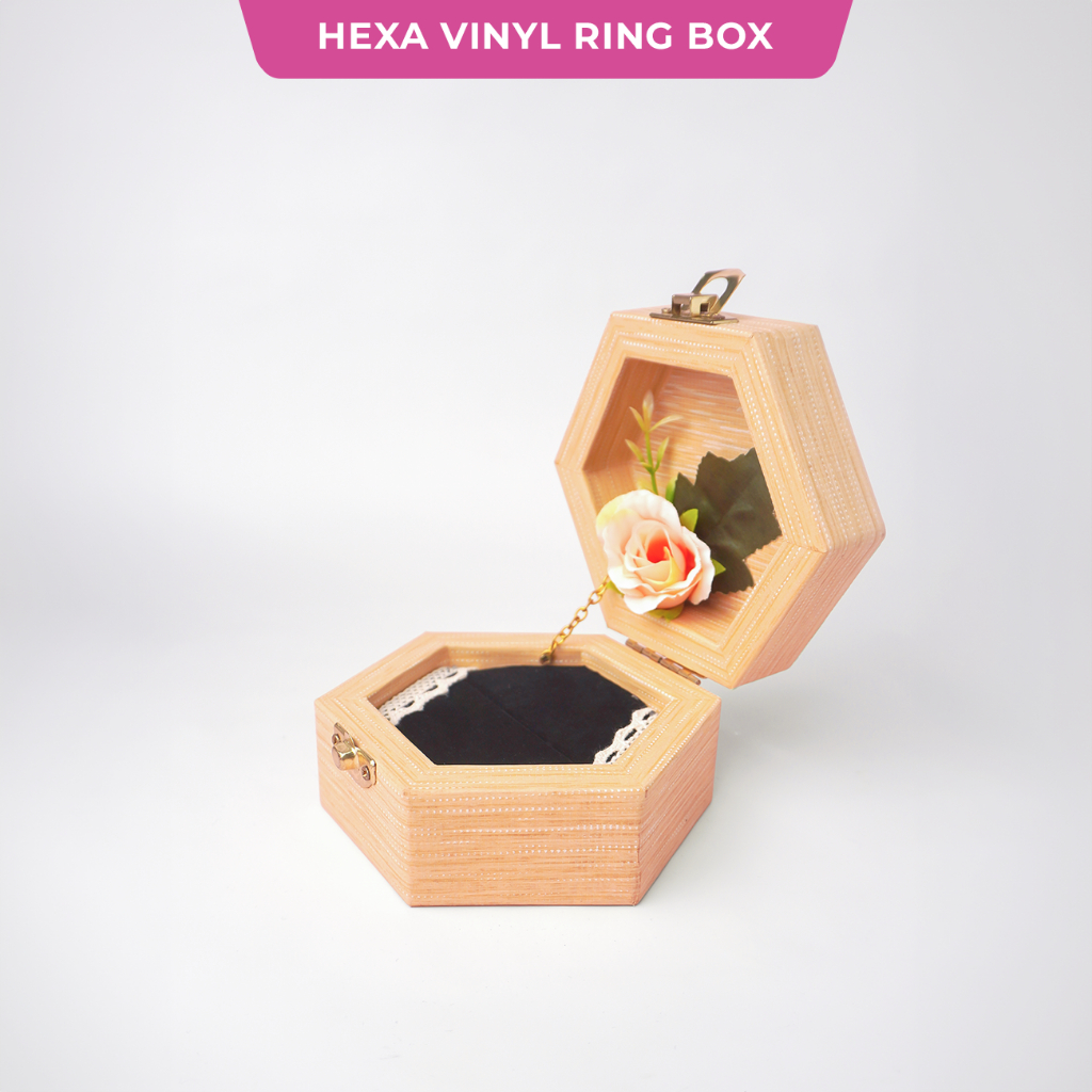 Sovia Jewelry - Hexa Vynil Soft Ring Box