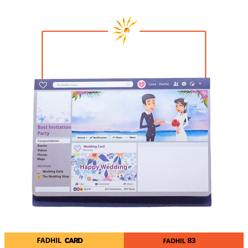 

Blangko Undangan Pernikahan / Wedding Invitation FADHIL 83 / 90 - ISI 100 PCS (BLANGKO KOSONG) - Sun Graphic