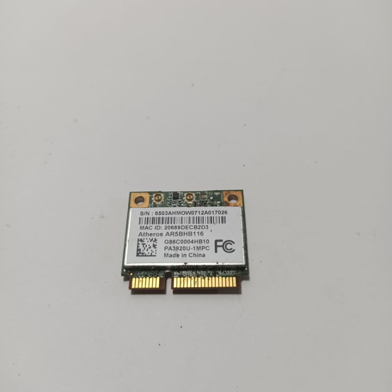 Wifi Wireless WifiCard Laptop Toshiba Dynabook Satellite B552/F