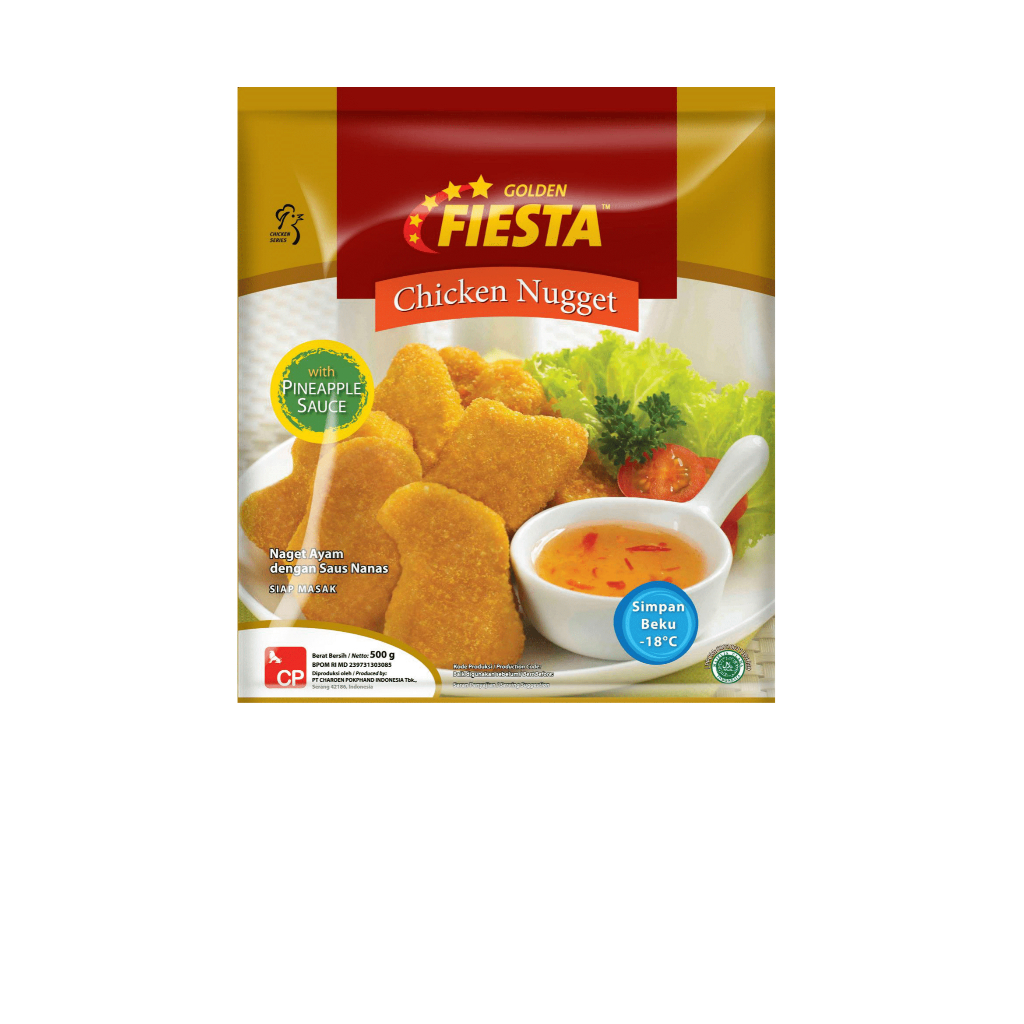 

GOLDEN FIESTA NUGGET WITH PINEAPPLE SAUCE 500 GRAM