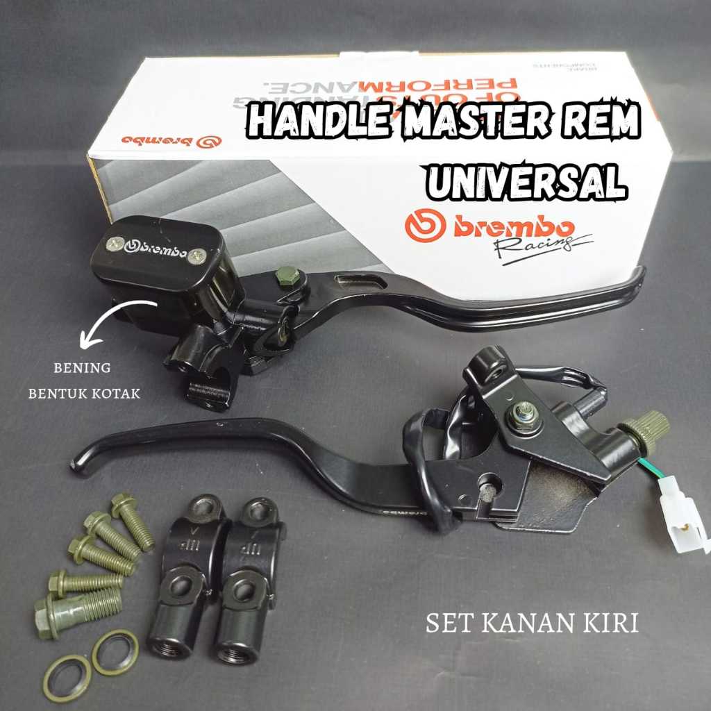 HANDLE MASTER REM SET KOPLING BREMBO TABUNG KOTAK UNIVERSAL SEMUA MOTOR HEREX CB GL MEGAPRO TIGER MA