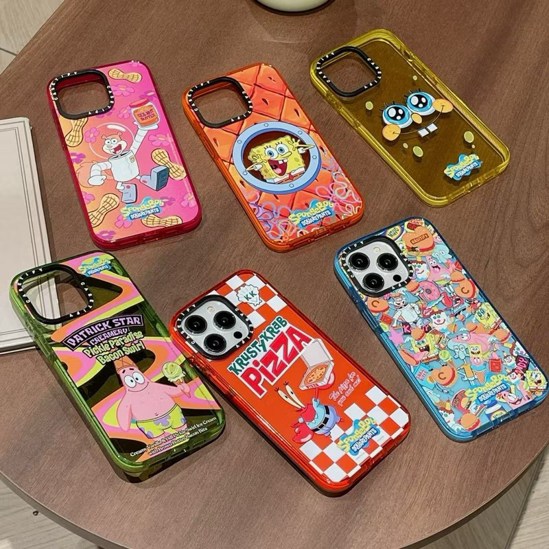 CASETIFY TPU SPONGEBOB SQUAREPANTS IPHONE 16 16PRO 16PROMAX 15 15PRO 15PROMAX 14 14PRO 14PROMAX 13 1