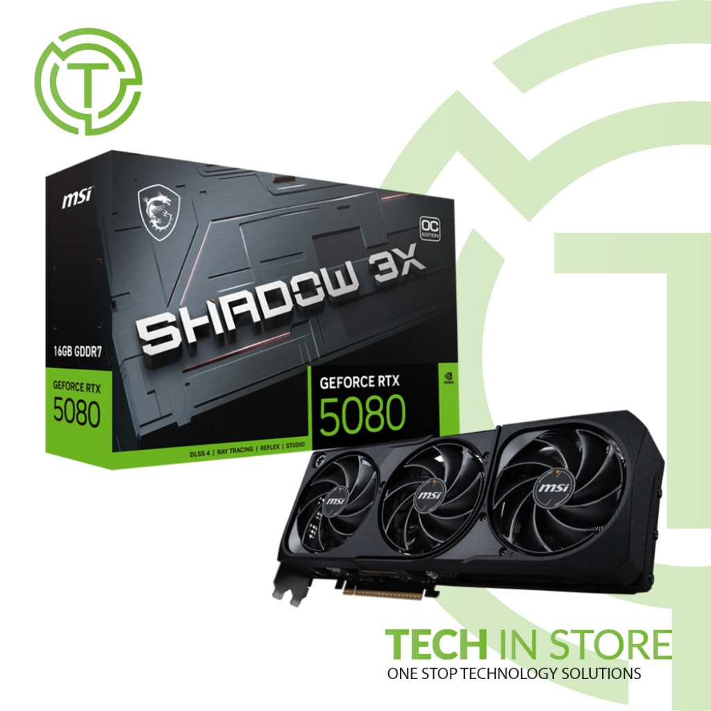 VGA Card MSI GeForce RTX 5080 16G SHADOW 3X OC - 16GB GDDR7