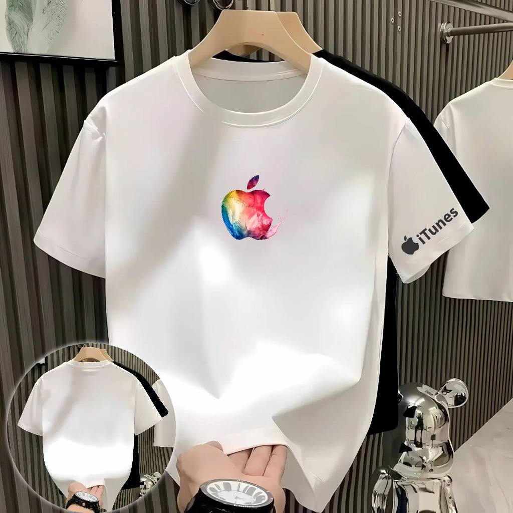 Zelo - Kaos Pria Premium  keren baju Logo iphone