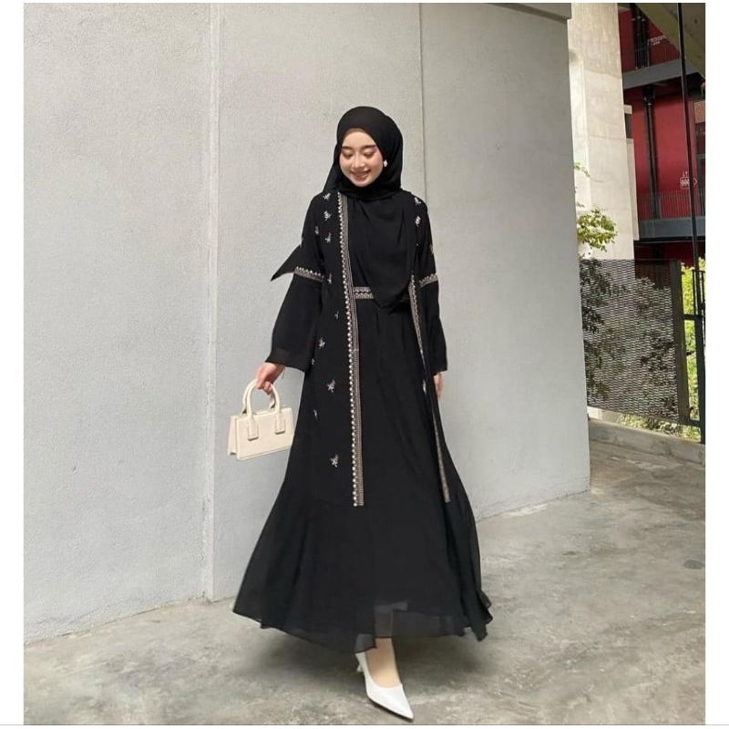 Zafwa dress bordir ceruti babydoll premium busui friendly