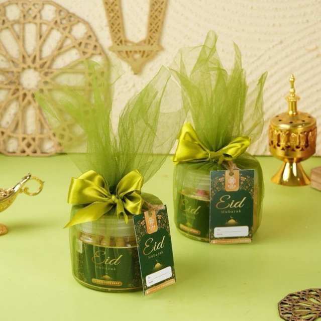 

READY STOCK Hampers Premium Snack Packaging With Tile Ribbon Single / Kue Kering Special Wisman Idul Fitri / Lebaran