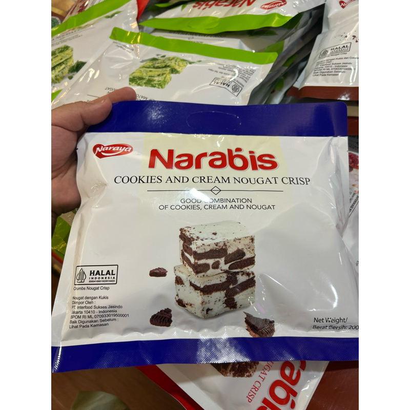 

NARABIS Nougat Crisp Cookies & Cream 200gr