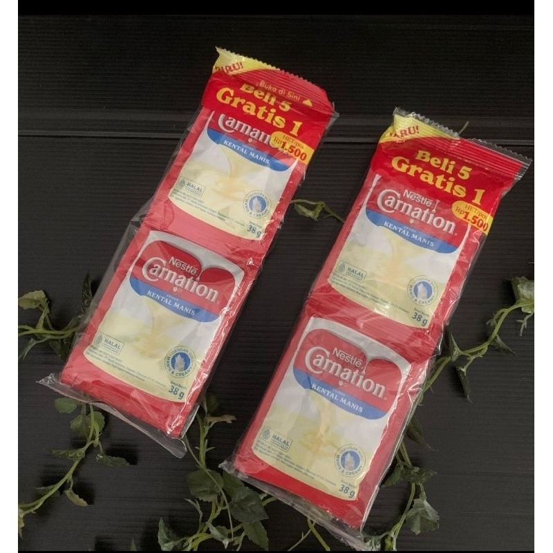 

carnation krimer kental manis sachet 6x38g