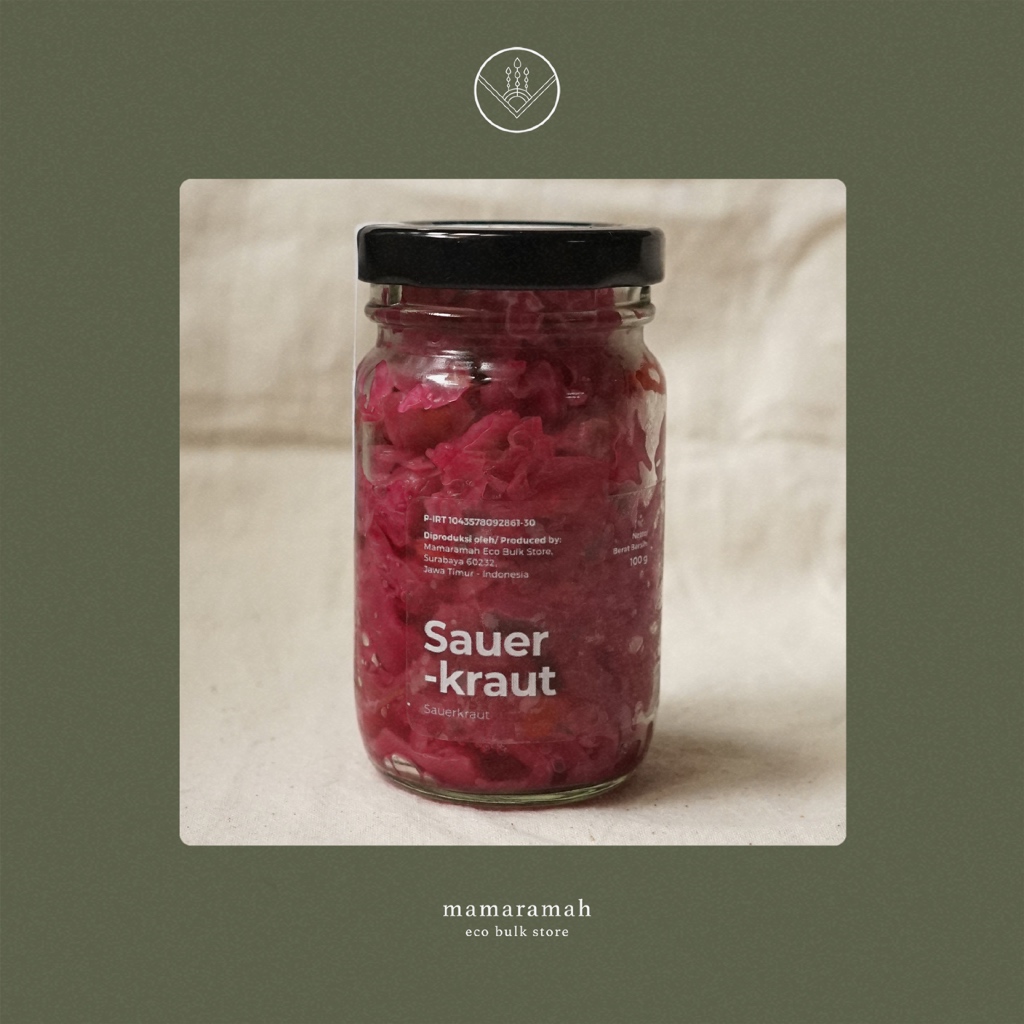 

Sauerkraut / Fermentasi Kol Kubis Ungu Putih - 100gr
