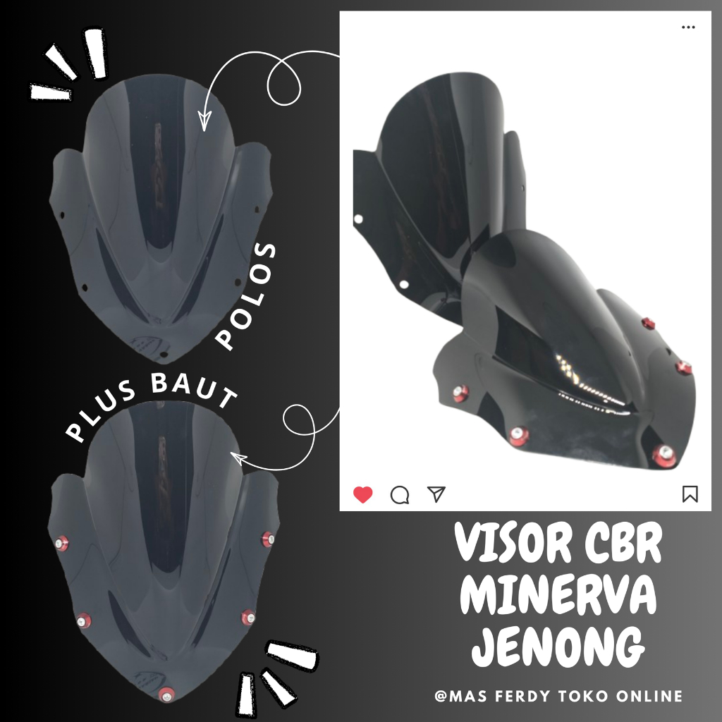VISOR CBR 150 OLD THAILAND VISOR WINDSHIELD CBR150R MODEL JENONG