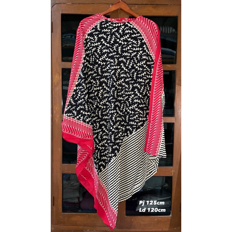***NEW** Baju lebaran KAFTAN ASIMETRIS PARIS BATIK ALLSIZE
