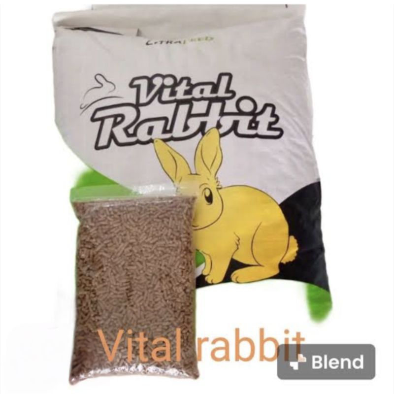 Vital rabbit food pakan kelinci PELLET Pur kelinci 1 kg