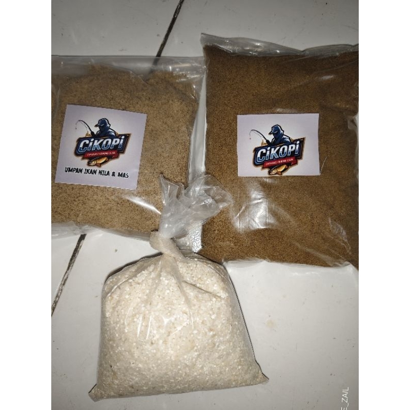 1Paket umpan ikan NILA & MAS siap pakai.