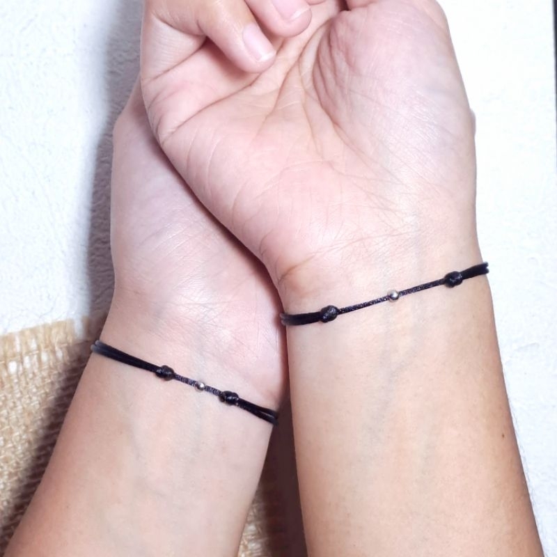 Roputto - Gelang Couple Simple Minimalis Satin | Gelang Couple Minimalis | gelang couple murah / gel