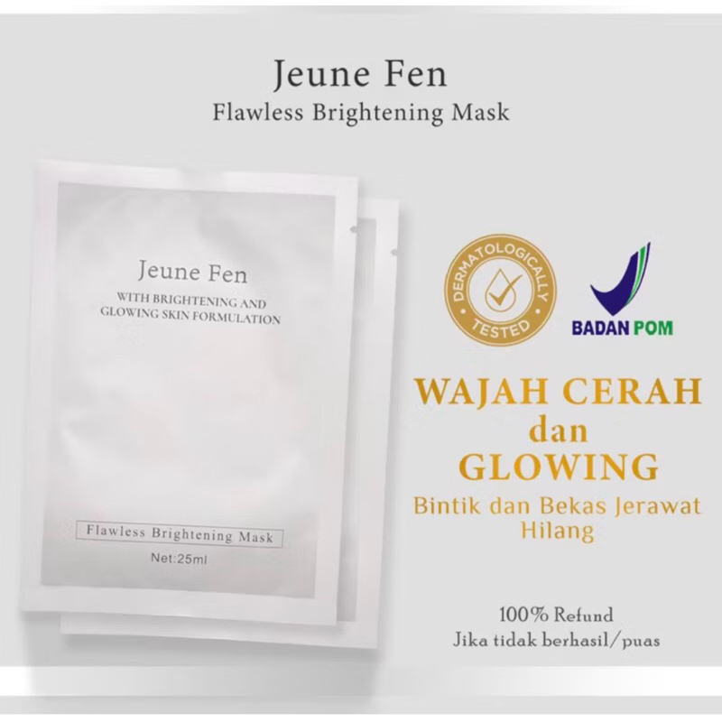 JEUNE FEN Glowing Flawless Brightening Mask BPOM