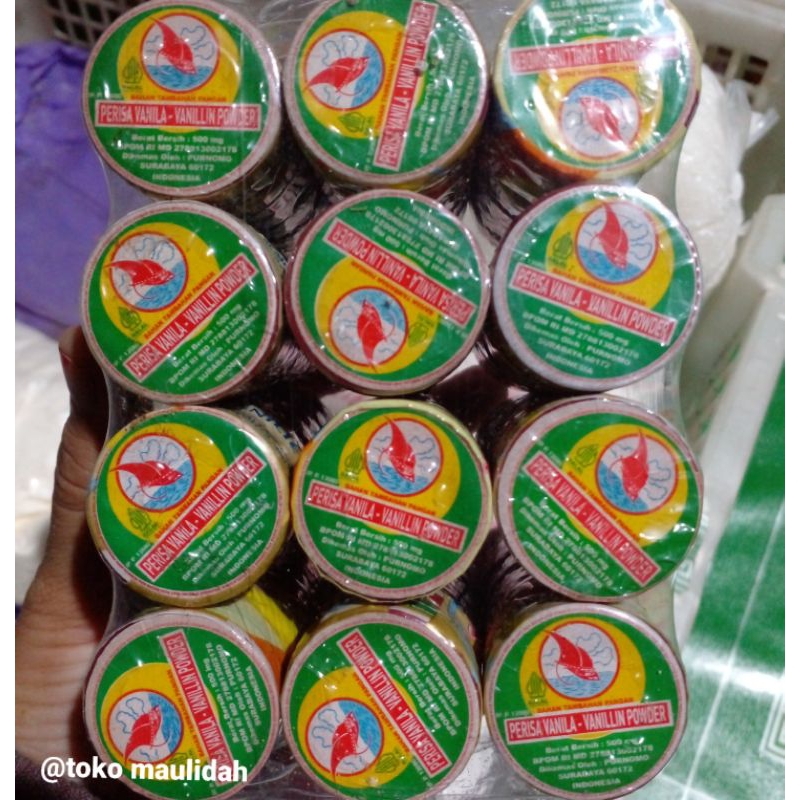 

vanilie powder / vanili kue kapal lajar isi 6
