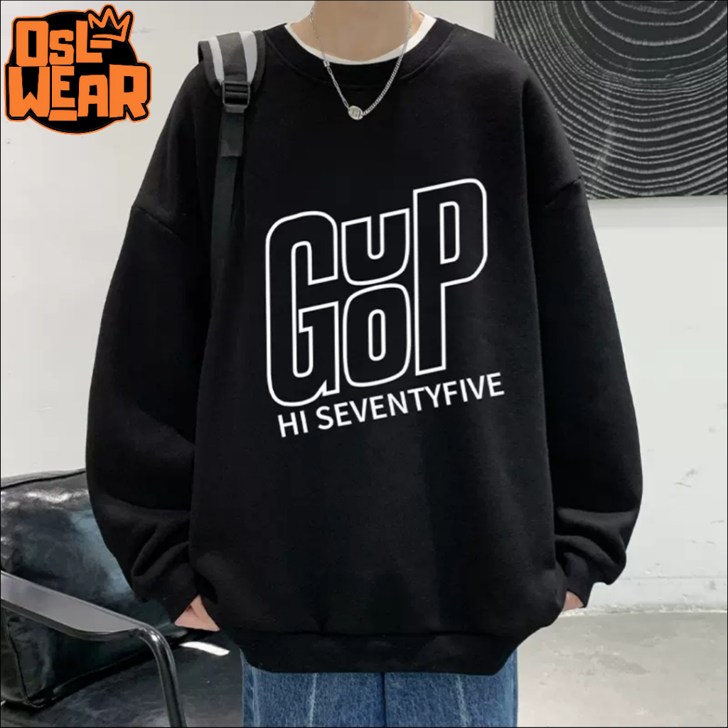Oslwear  Sweater Guop Outfit Pria Wanita  Oversize Korean Style