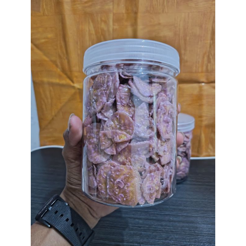 

Keripik Pisang Lumer Rasa Taro Netto (250g) Khas Cirebon