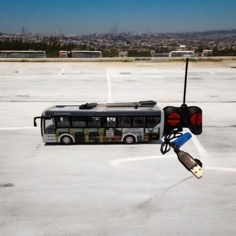 826 mainan anak mobil bus bis RC remote control