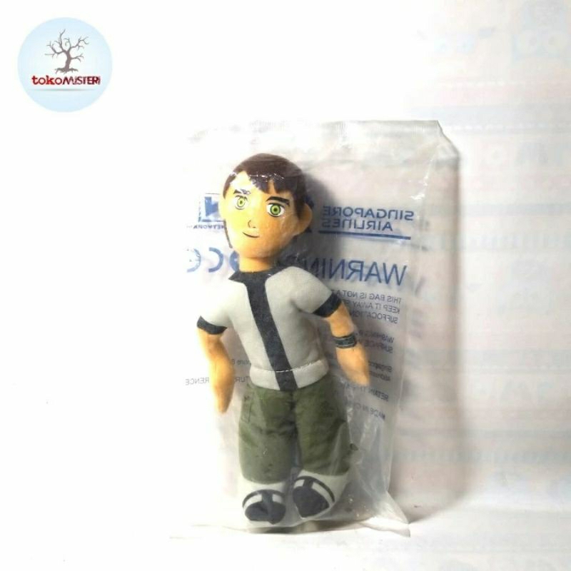 Boneka Benten Ben 10 Ten Ben10 Cartoon Network CN Sg Singapore Airlines Air Lines Figure Doll  Rare 