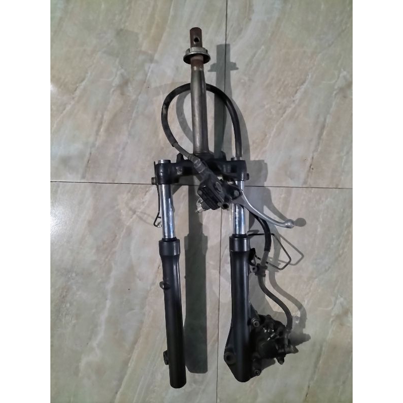 SHOCK DEPAN SATU SET BAHAN AS BARET HONDA BEAT INJEKSI, BEAT KARBU