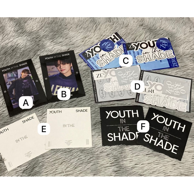 READY STOCK PHOTOCARD POSTCARD ZEROBASEONE ALBUM YOUTH IN THE SHADE