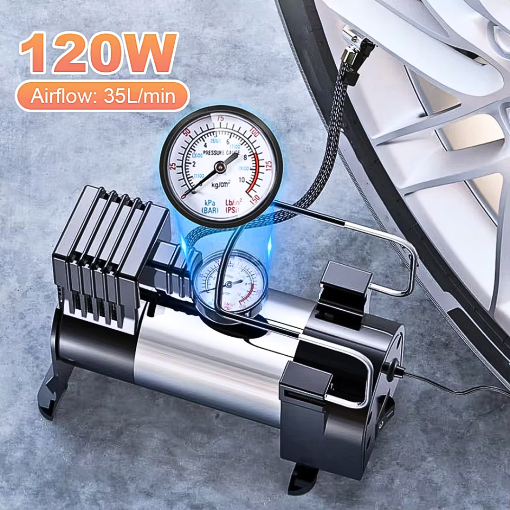 Compressor Mini Listrik Portable / Mini Heavy Duty Compressor pompa angin ban mobil