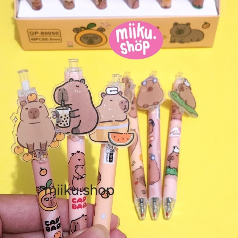 

PULPEN GEL MEKANIK KARAKTER CAPYBARA