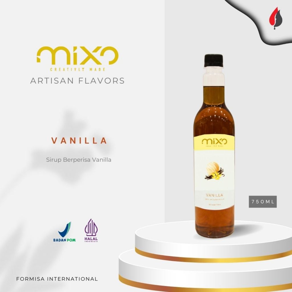 

FORMISA - MIXO Vanilla Syrup 750ml - Sirup Minuman Rasa Vanila 750ml / HORECA