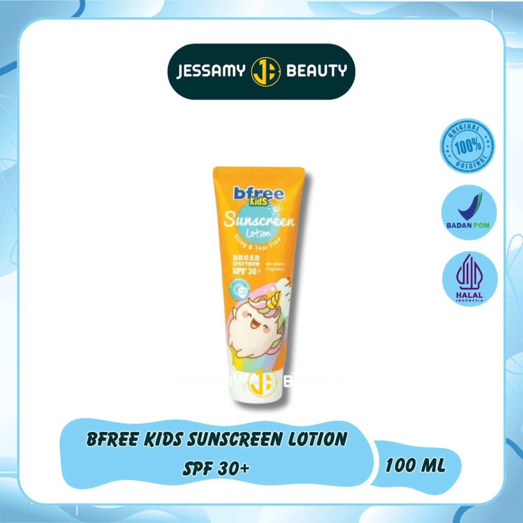 Bfree Kids Sunscreen Lotion SPF 30+ 100ml - Sunscreen Anak - Sunscreen Bfree / Bfree Kids Sunscreen