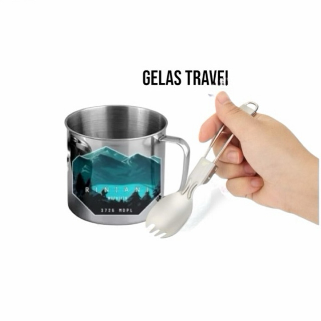 FLASH SALE MUG / CANGKIR OUTDOOR / CANGKIR GUNUNG / GELAS STAINLESS GUNUNG