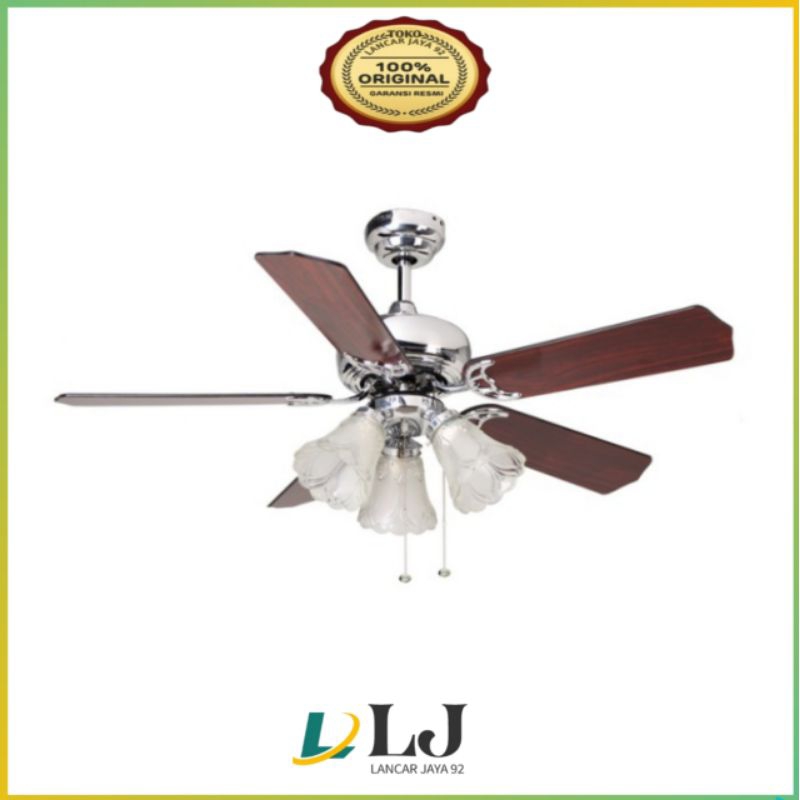 Kipas angin ceiling fan Kipas pelafon kipas dekorasi kiapas angin lampu dekorasi Kipas MT. EDMA MT E